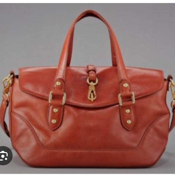 Marc by Marc Jacobs Brown Leather Satchel with Gold Hardware - Picture 2 of 7